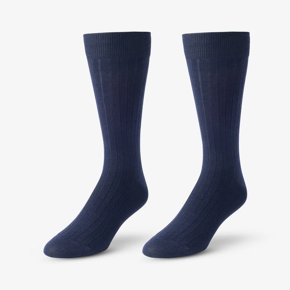 Merino Wool Dress Socks - 1