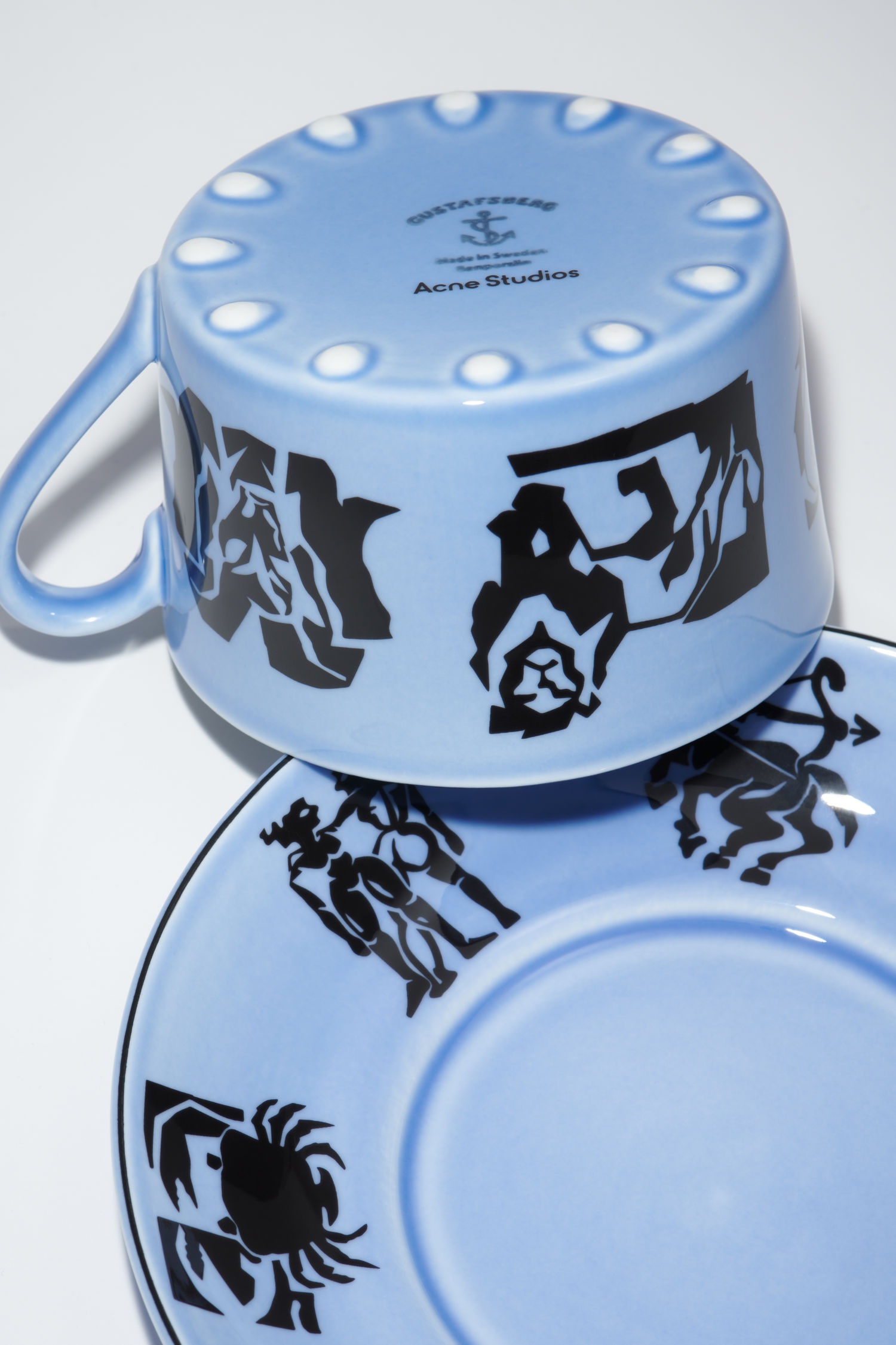 Horoscope Tea Cup Set - Blue - 4