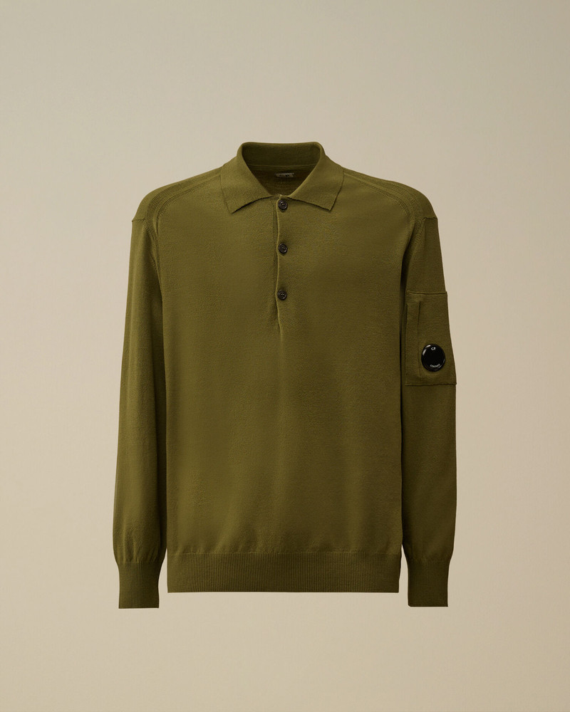 Extrafine Merino Wool Polo Sweater 1