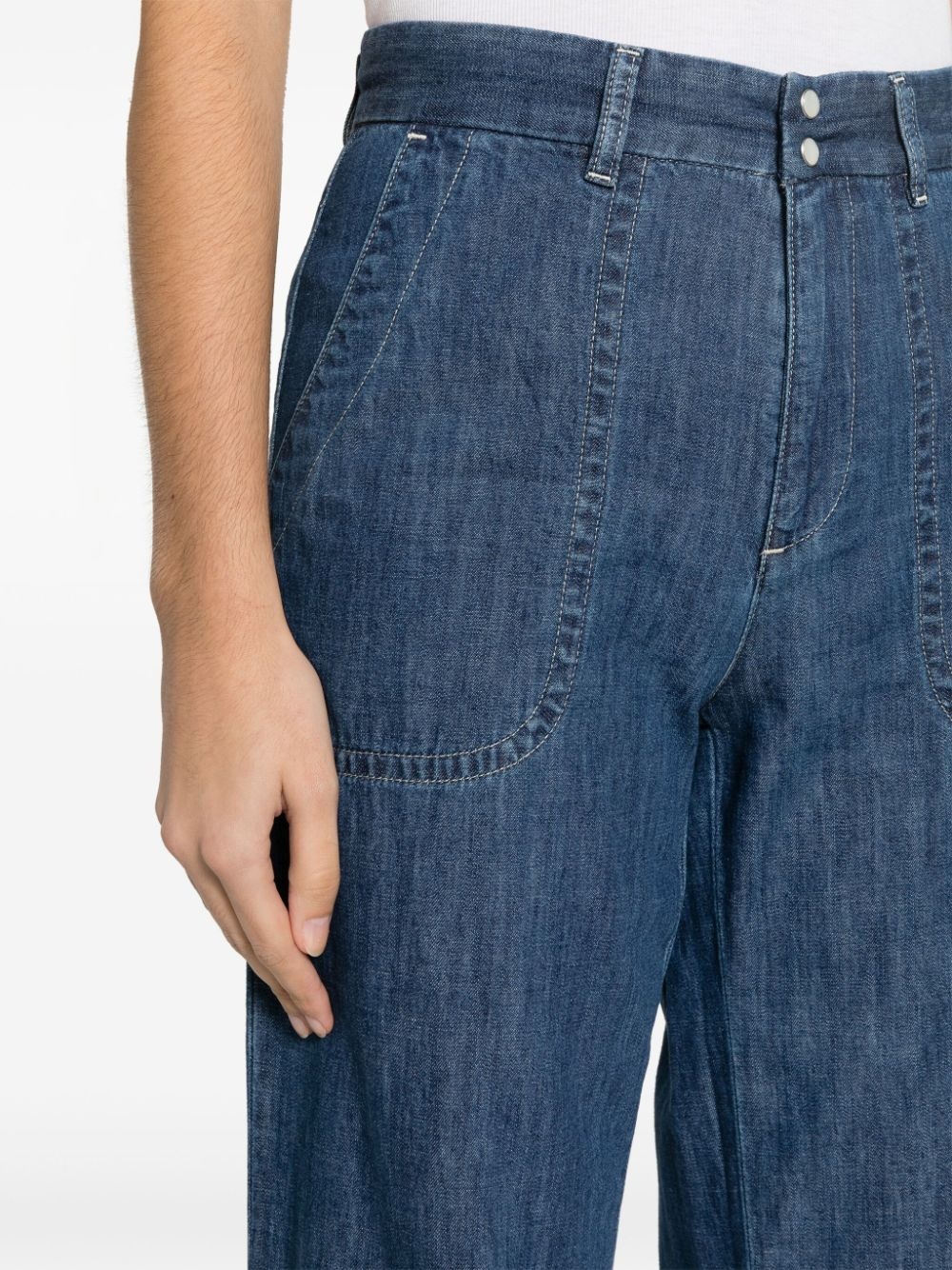 high-rise straight-leg jeans - 5