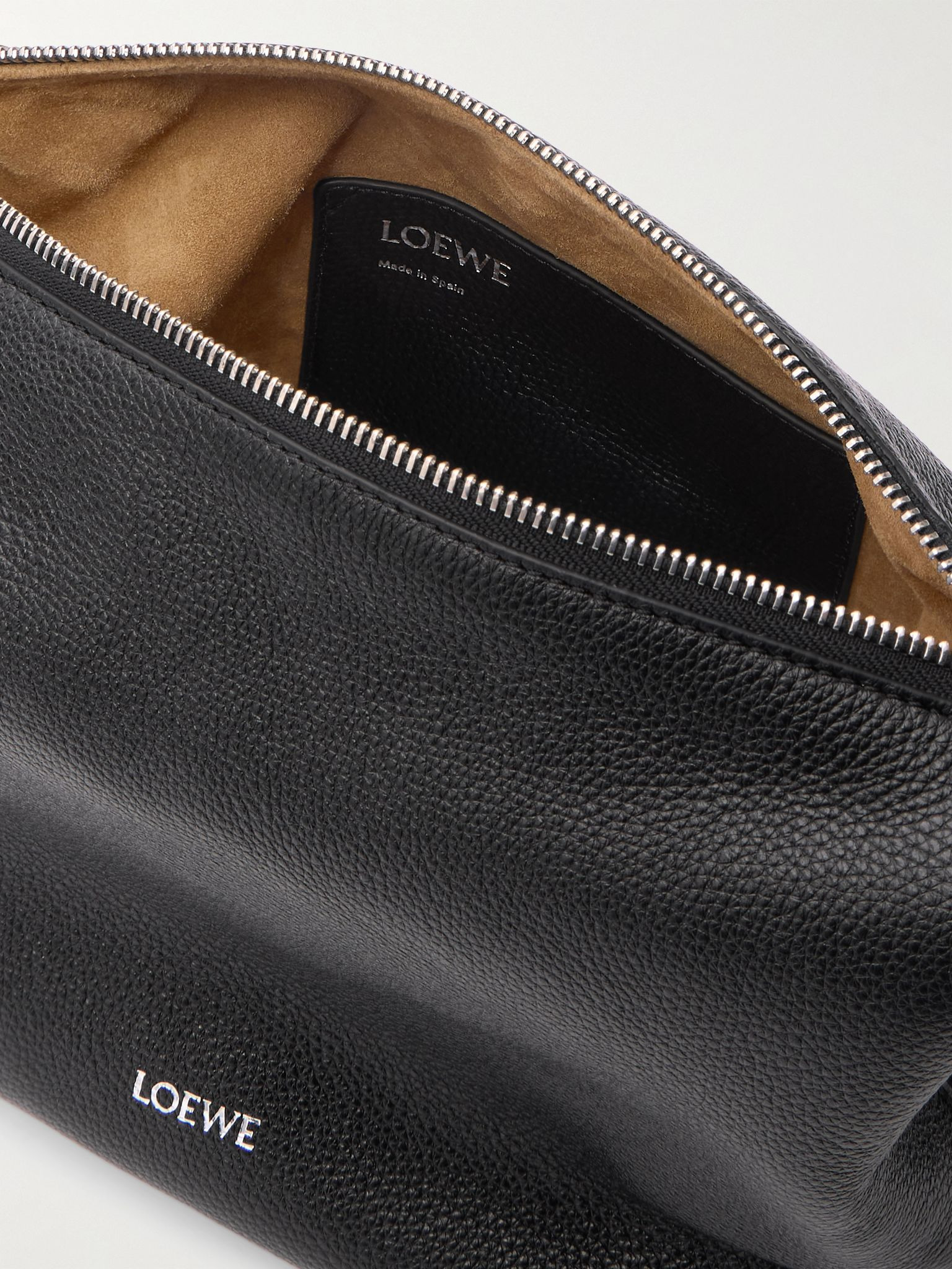 Cubi Small Full-Grain Leather Messenger Bag Black - 5