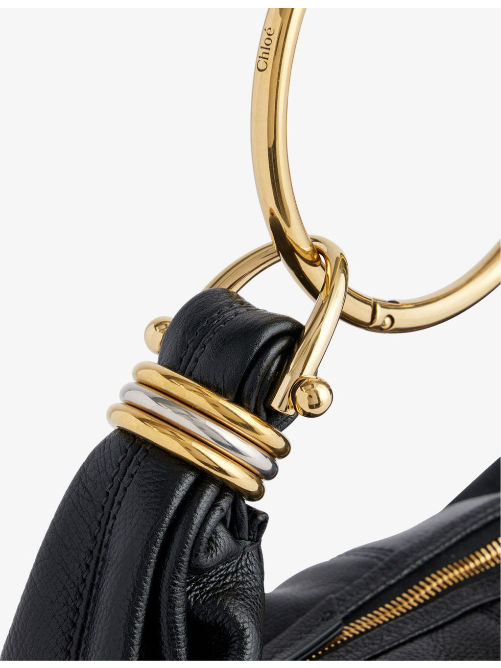 Bracelet small leather clutch bag - 3