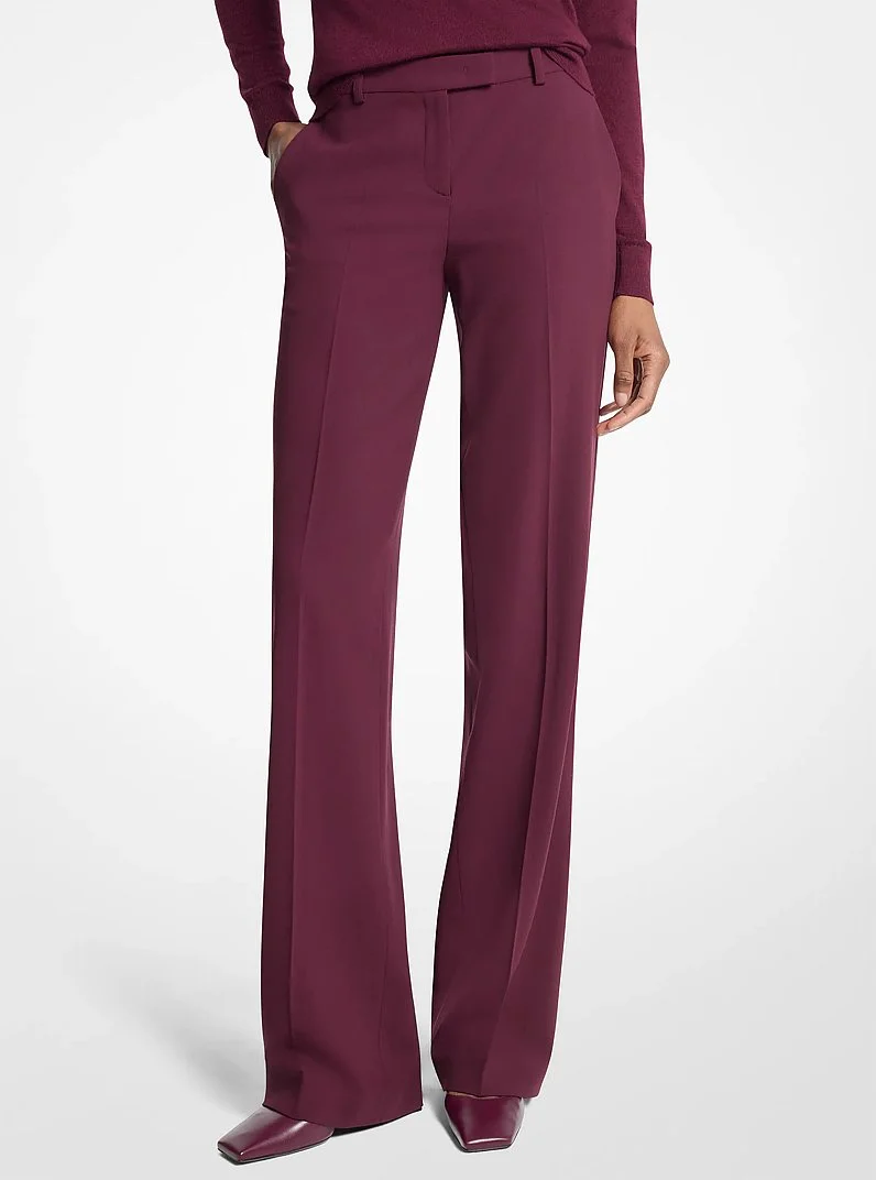 Camilla Stretch Wool Stovepipe Trousers - 1