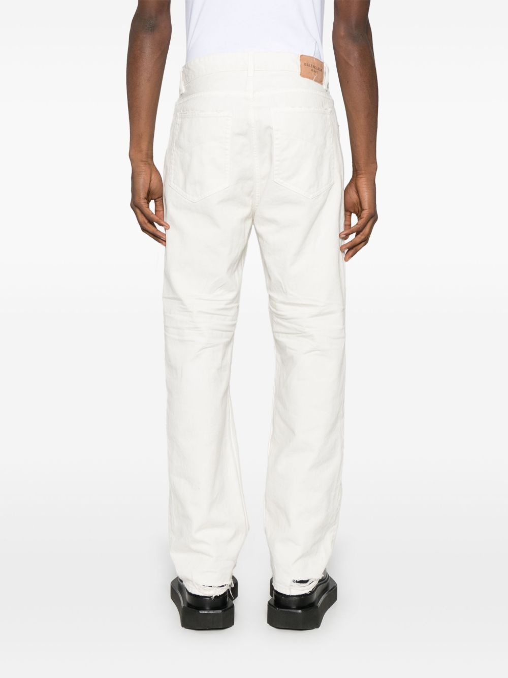distressed-effect jeans - 4