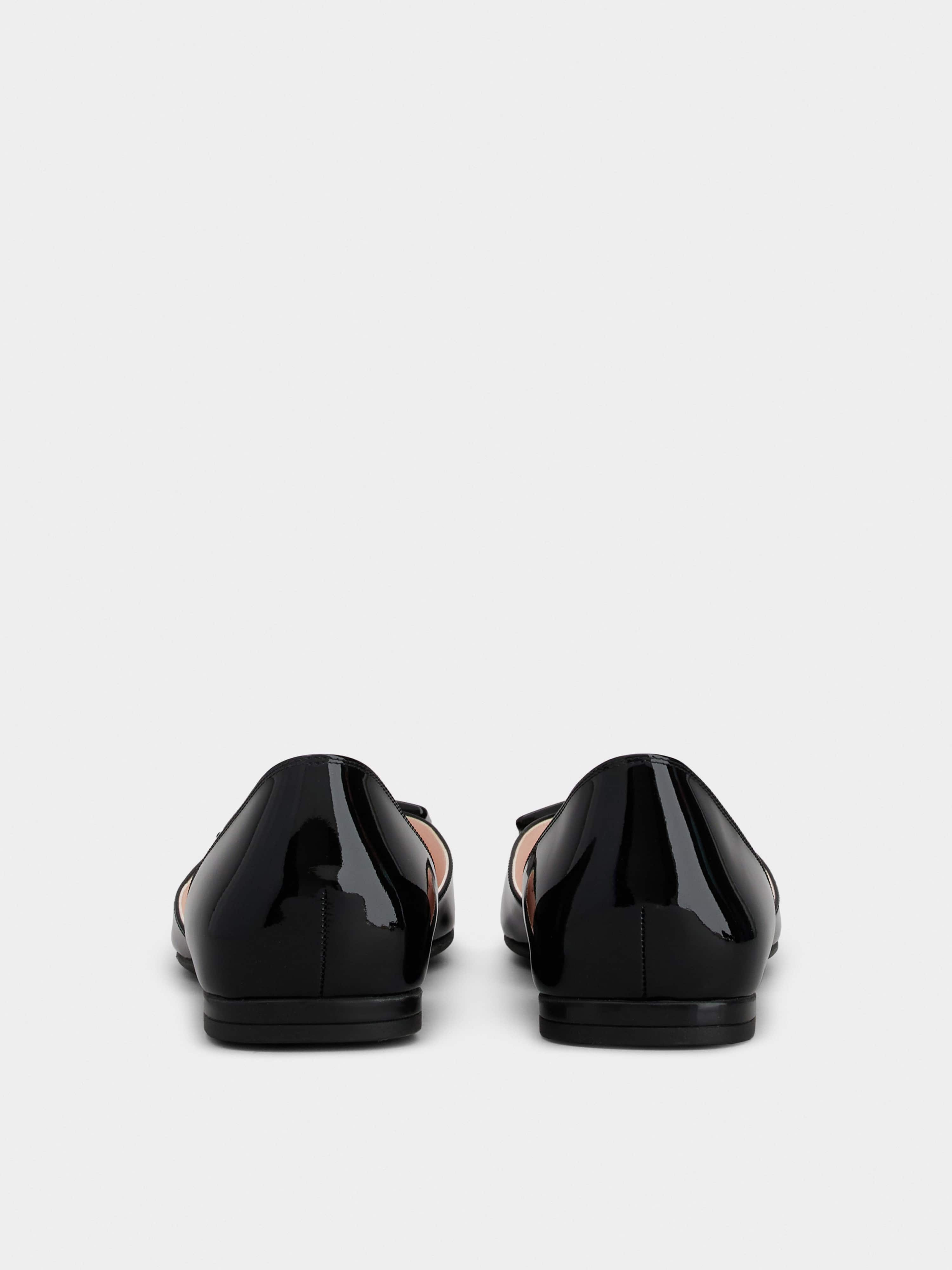 Dorsay Lacquered Buckle Ballerinas in Patent Leather - 5