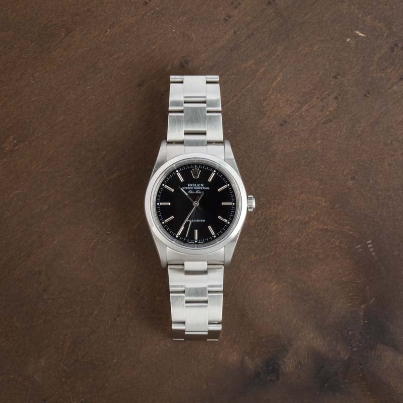 Rolex Air-King 14000M Black Dial - 6