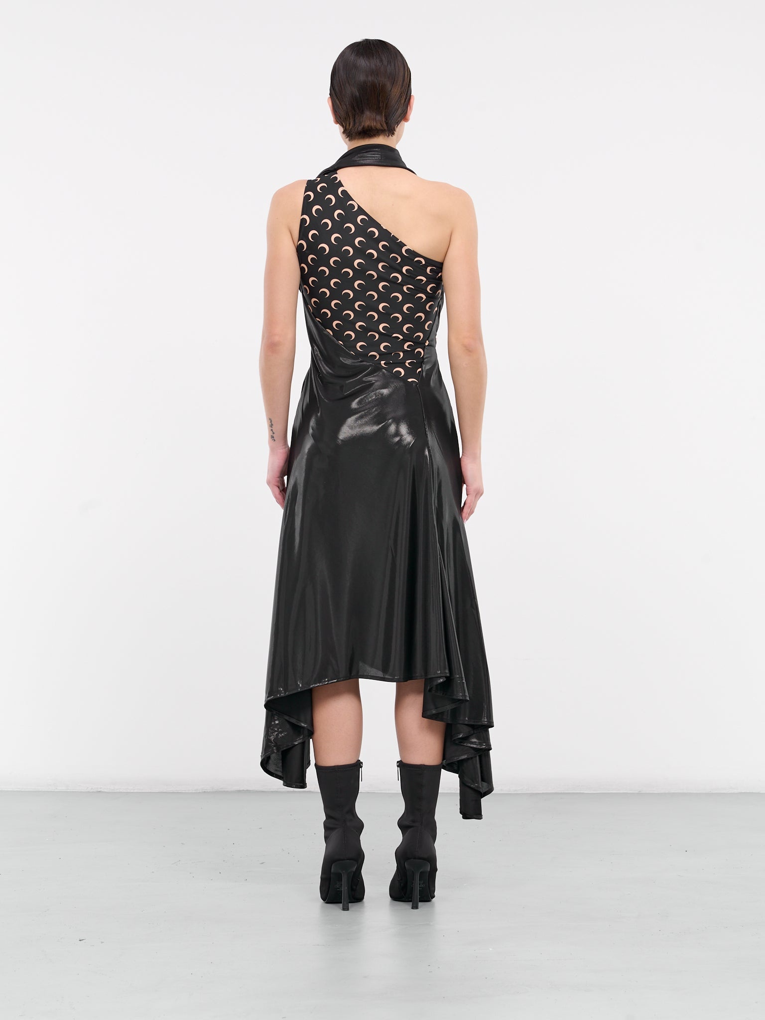 Regenerated Jersey Draped Dress - 3