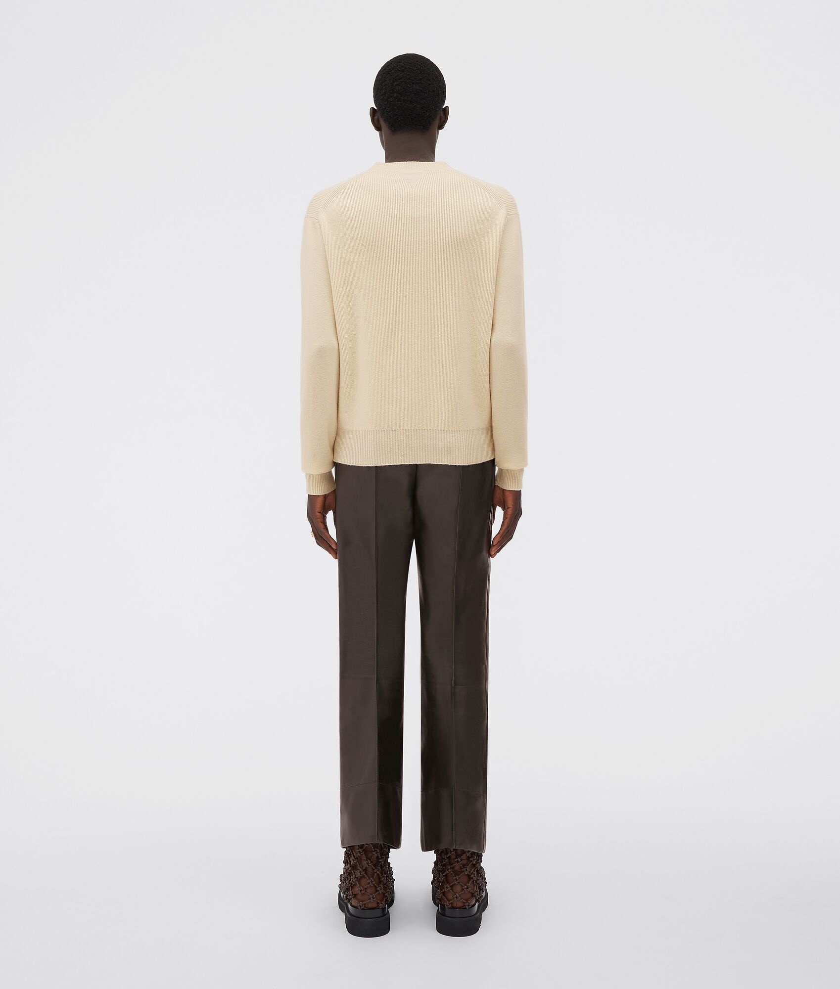 medium weight compact cashmere jumper - 3