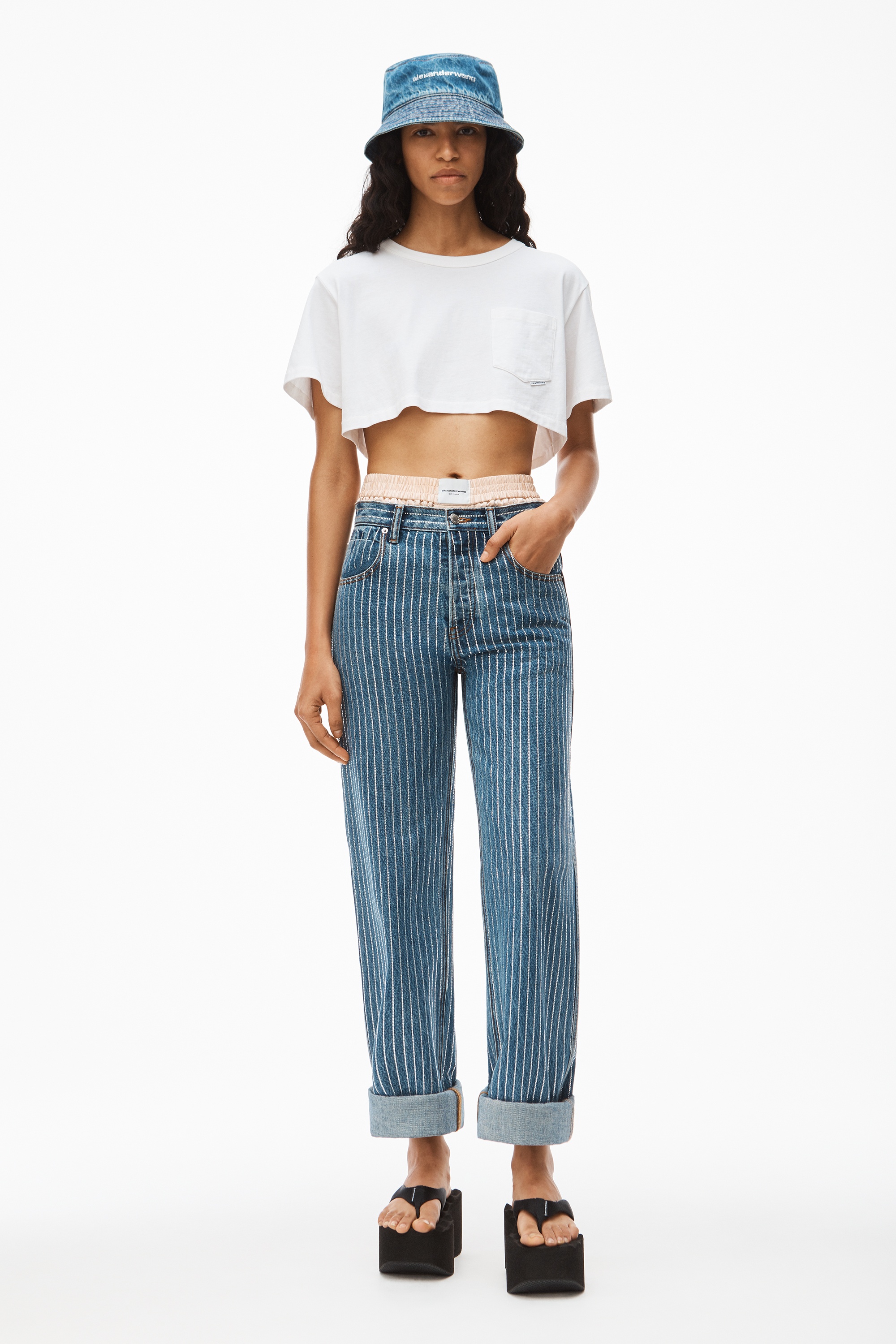 CROP TEE IN HIGH TWIST JERSEY - 6