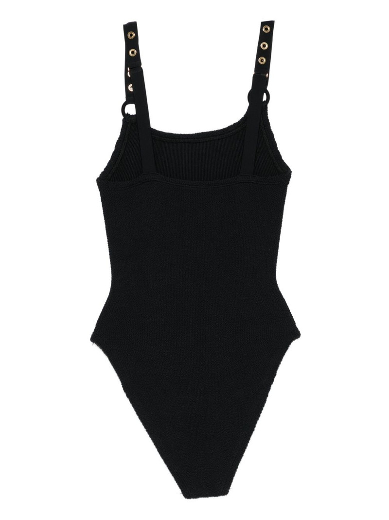 Hunza G Melody eyelet-detail swimsuit outlook