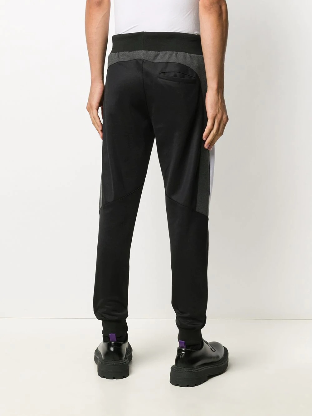 contrasting-coloured insert jogging trousers - 4