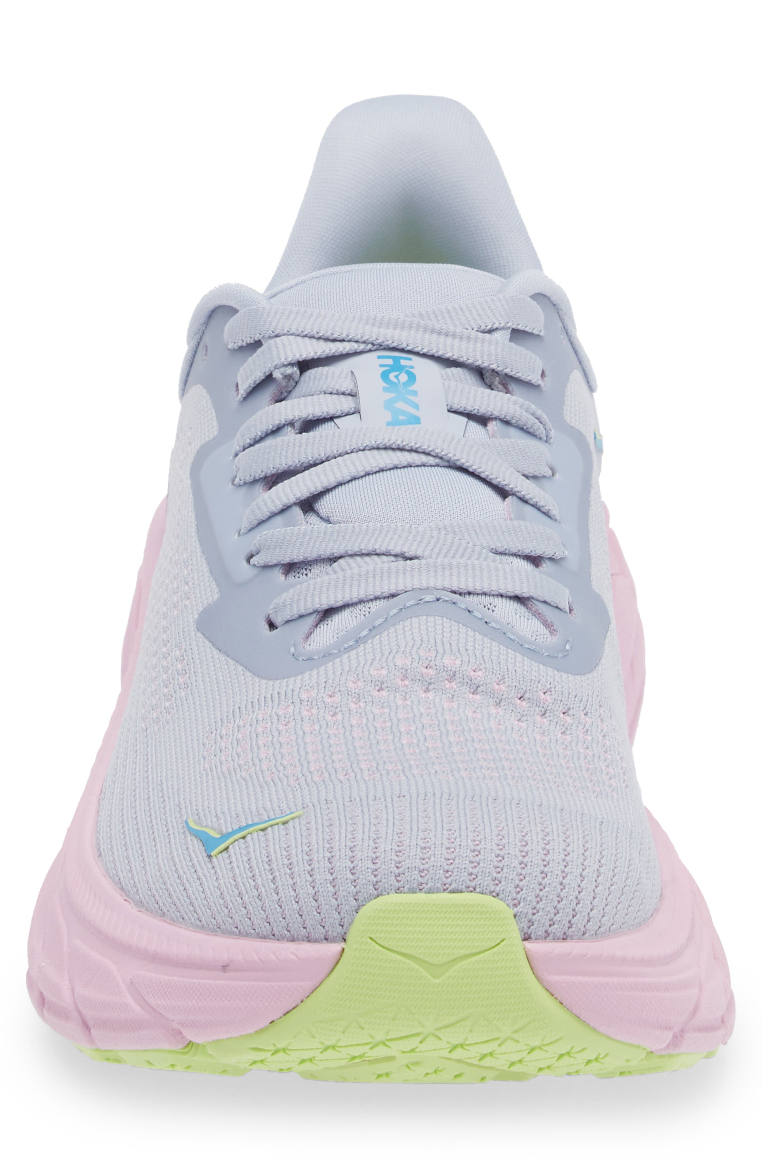 HOKA Arahi 7 Running Shoe in Gull /Pink Twilight at Nordstrom - 4