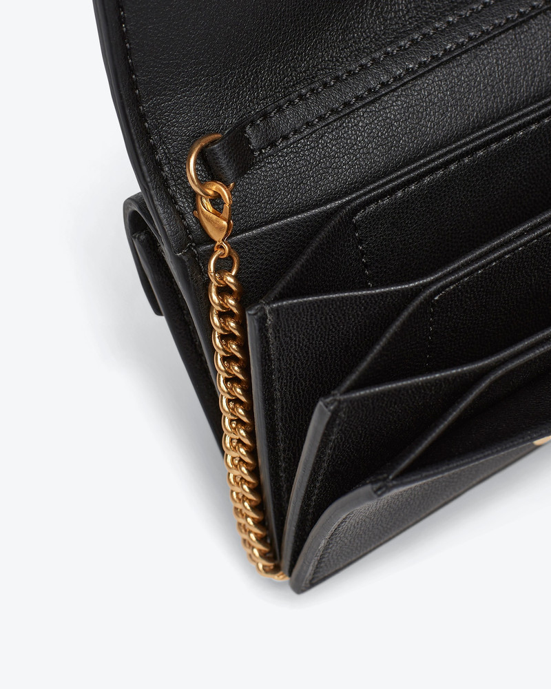 THE CONCERTINA MINI - Card holder with chain - Black 5