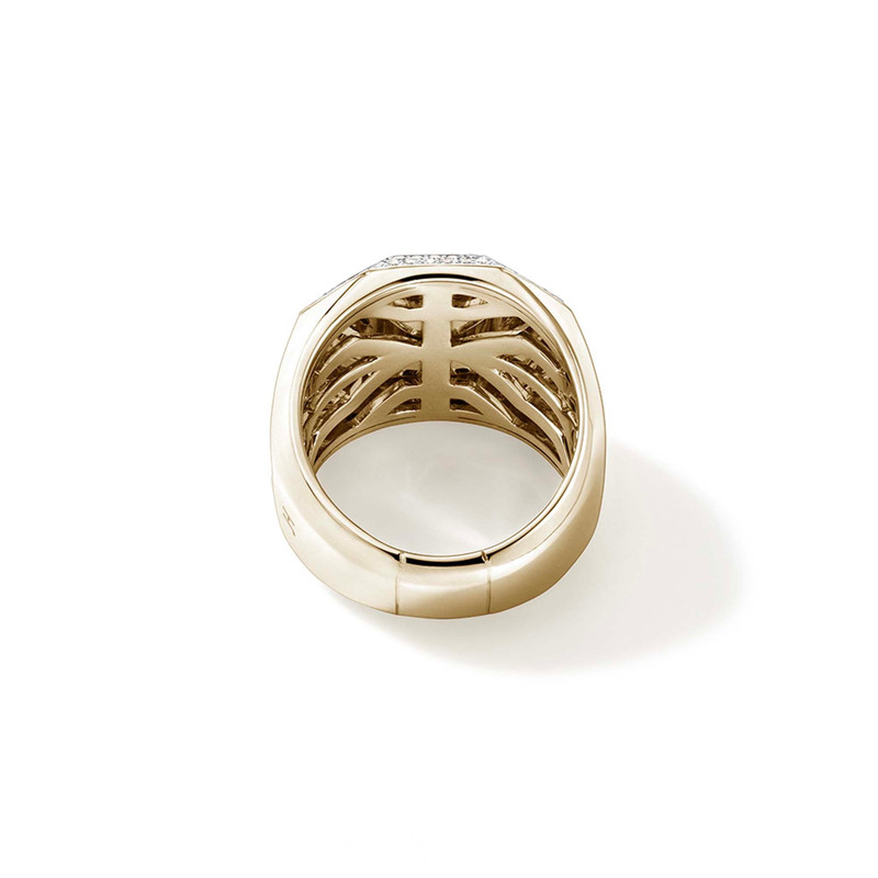 Signet Ring, Gold, Diamonds 5