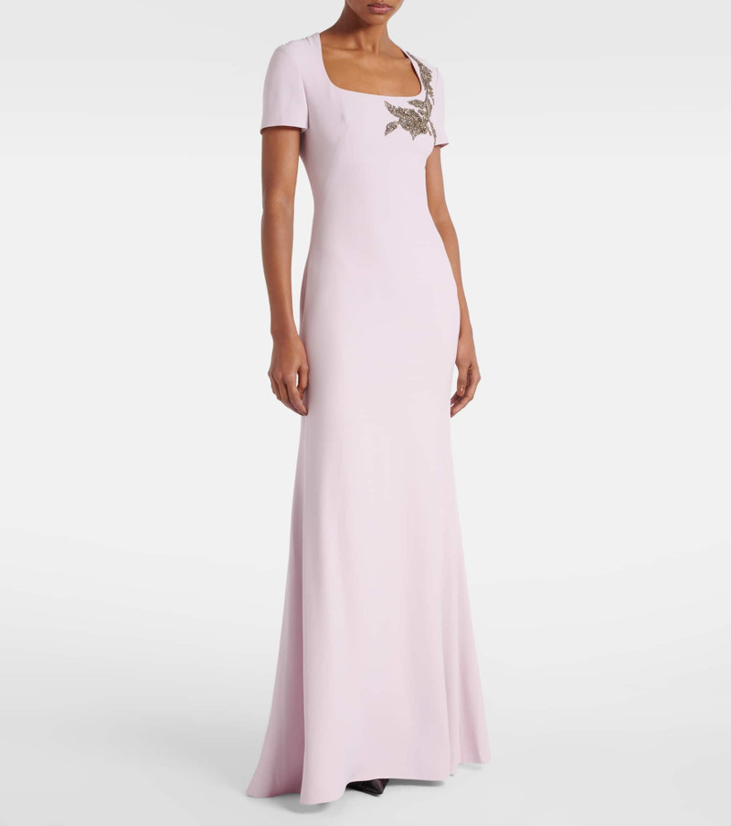 Alexander McQueen Embellished crêpe gown outlook