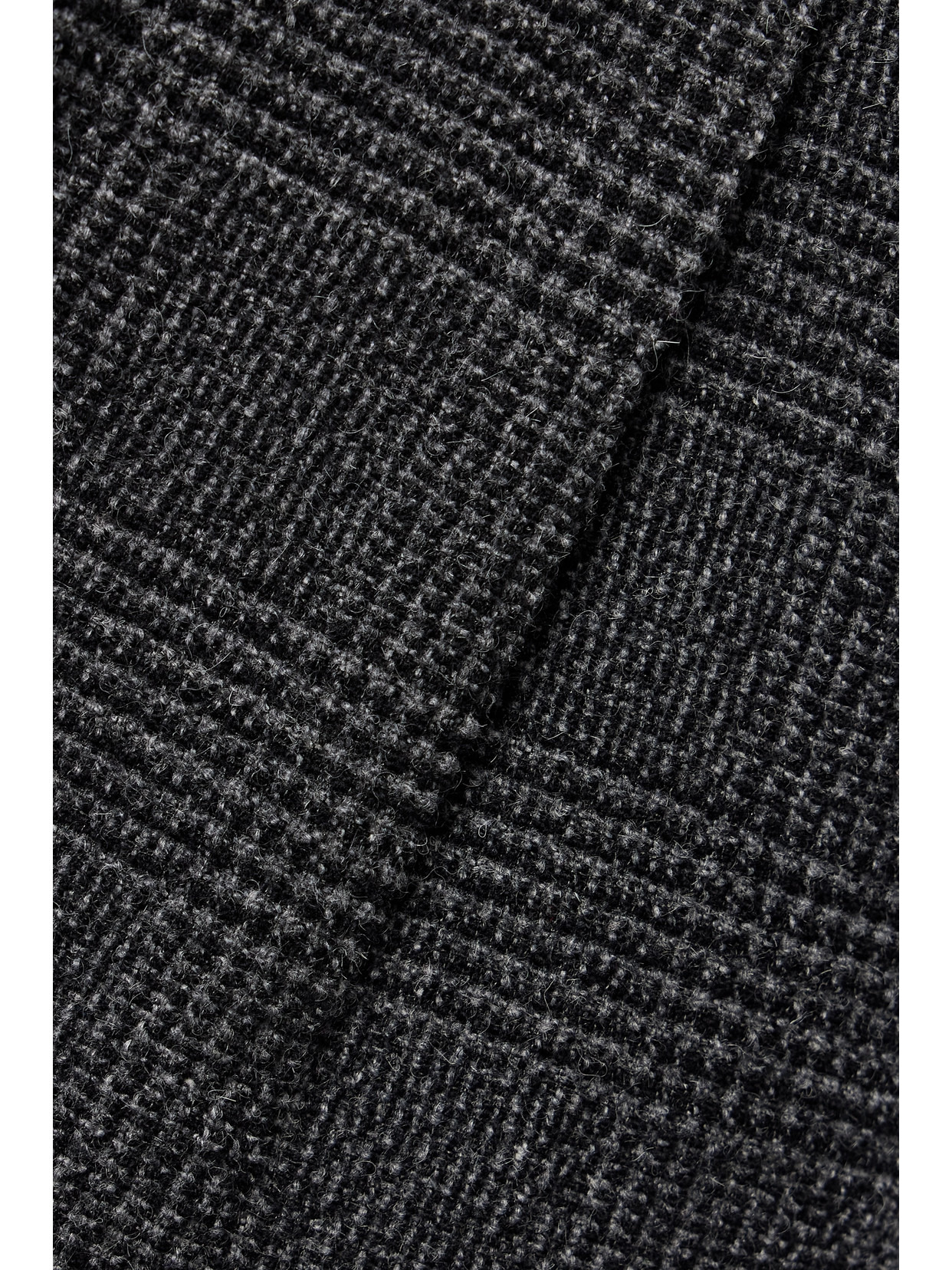 Austyn Pleated Prince Of Wales Checked Alpaca-blend Wide-leg Pants - 4