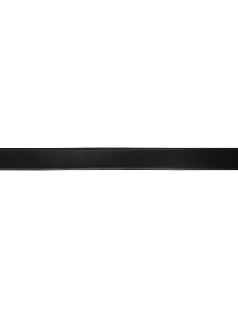 Wooyoungmi Black Ear Buckle Leather Belt outlook