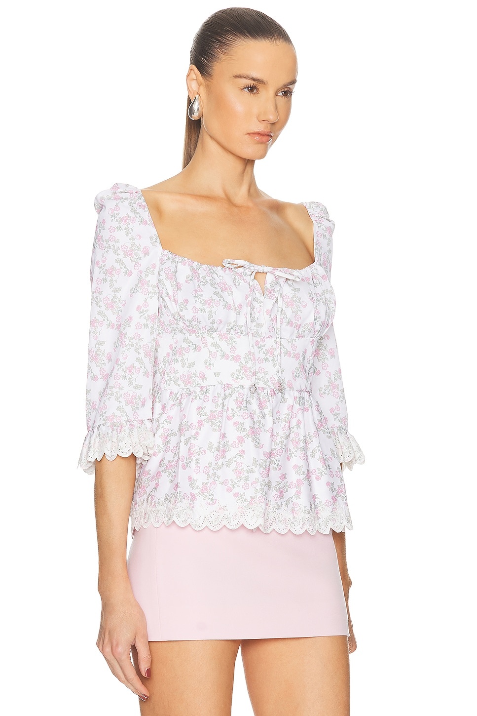 Open Neck Princess Top - 2