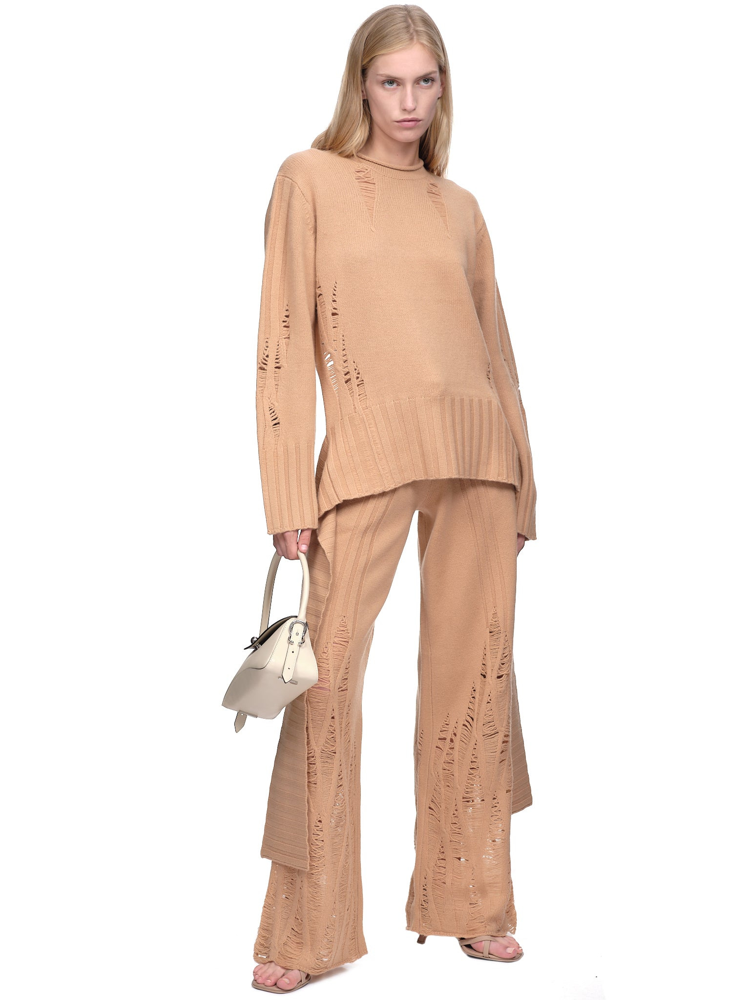 Distressed Cashmere Pants - 6