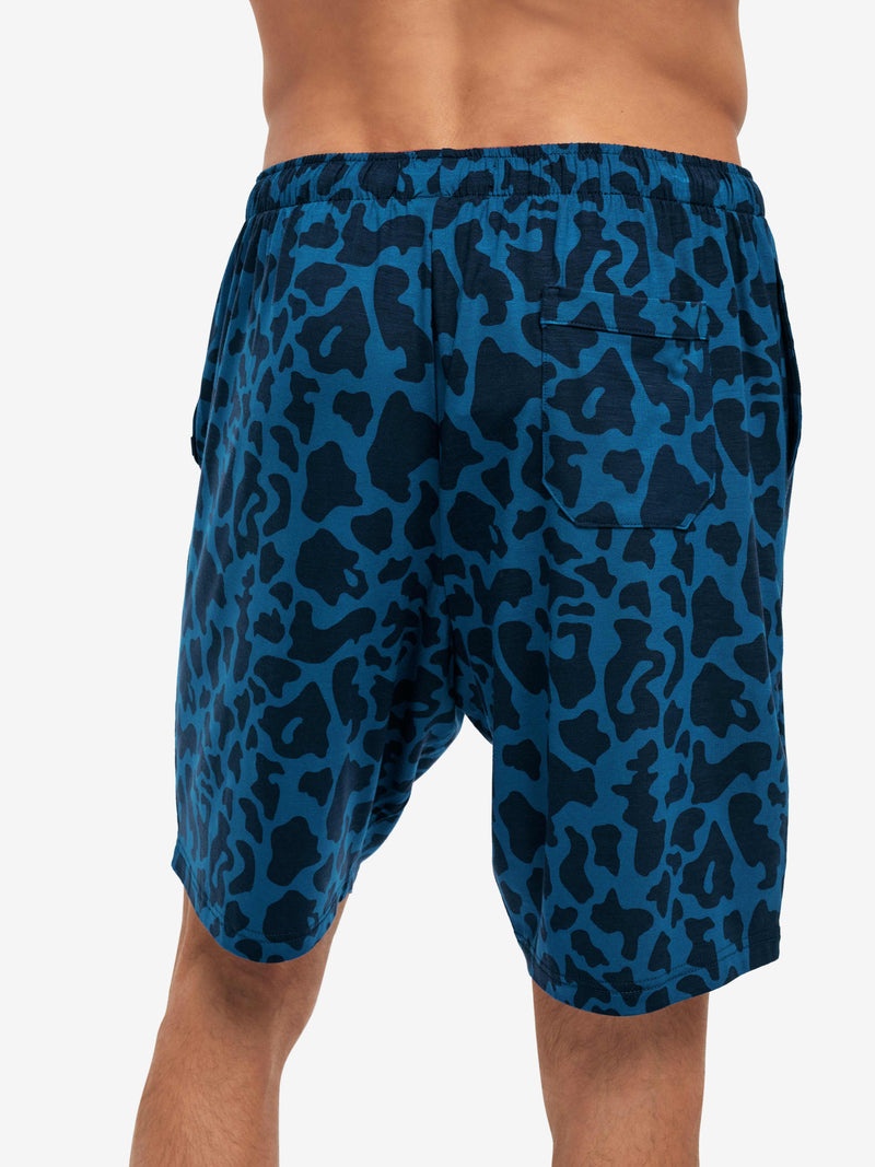 Men's Lounge Shorts London 7 Micro Modal Stretch Navy - 7