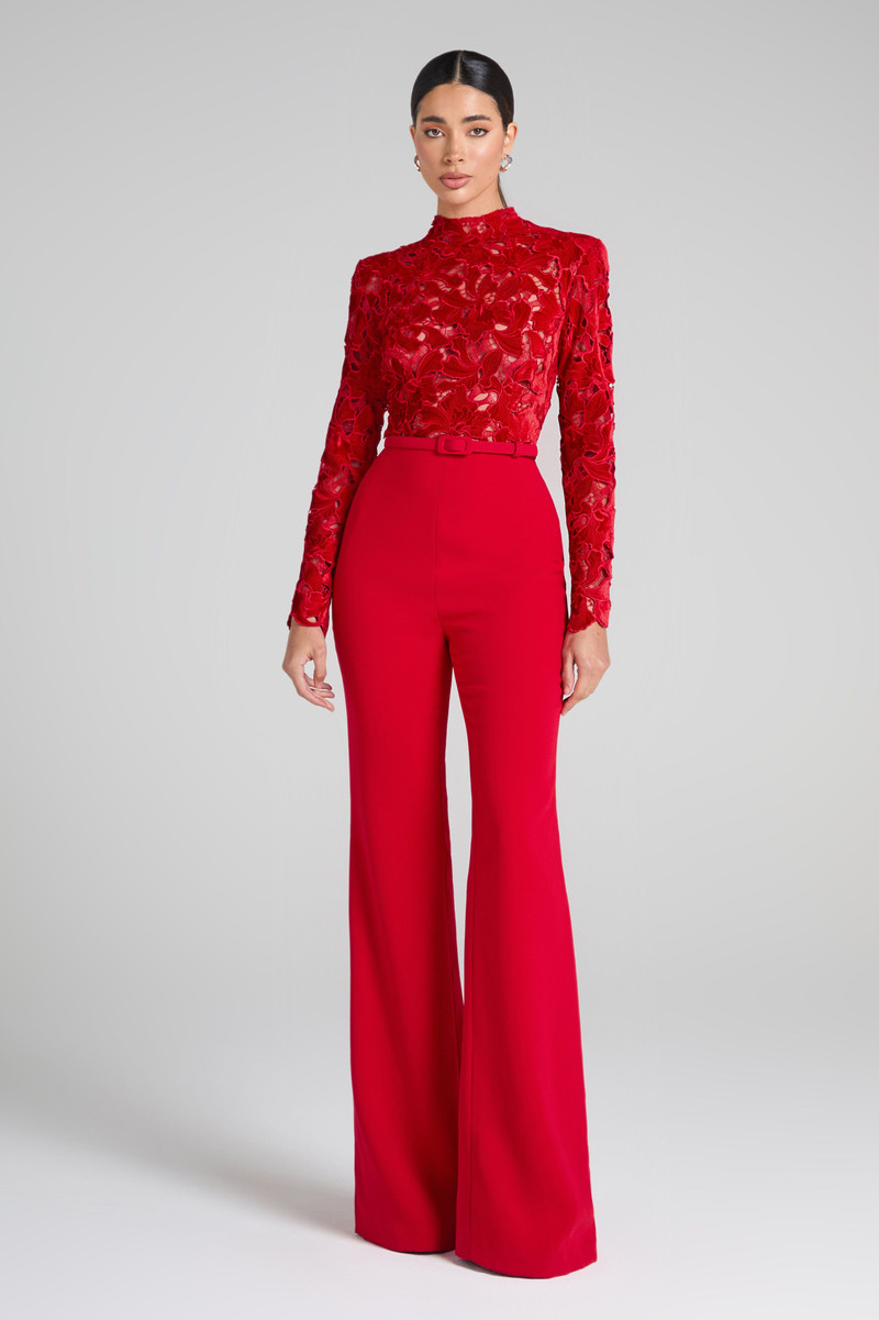 Eleanor Red Jumpsuit 1