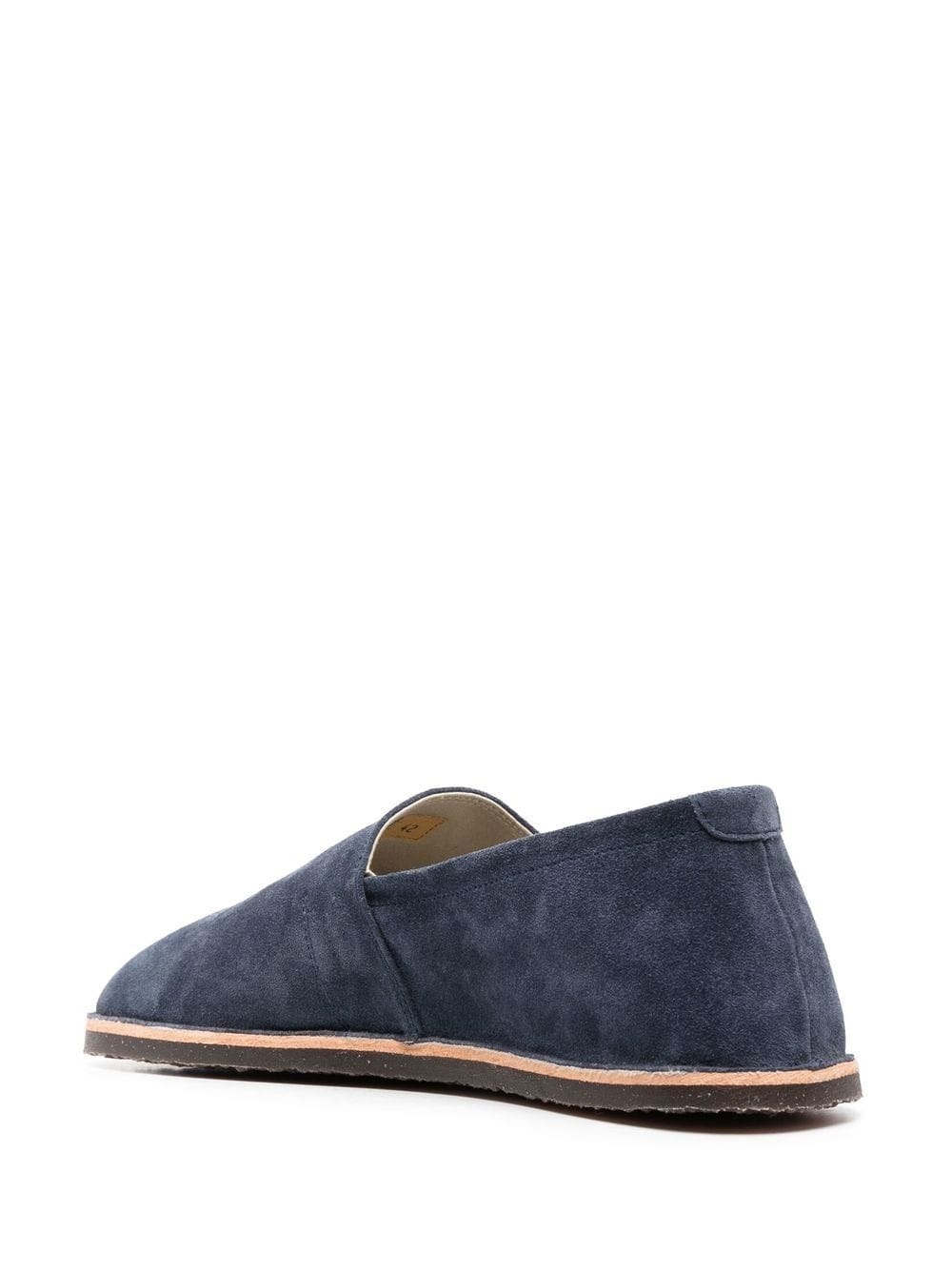 tonal-stitching suede espadrilles - 3