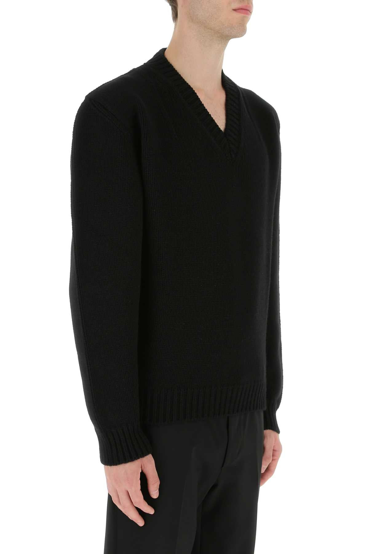 Prada Men Black Wool Sweater - 3