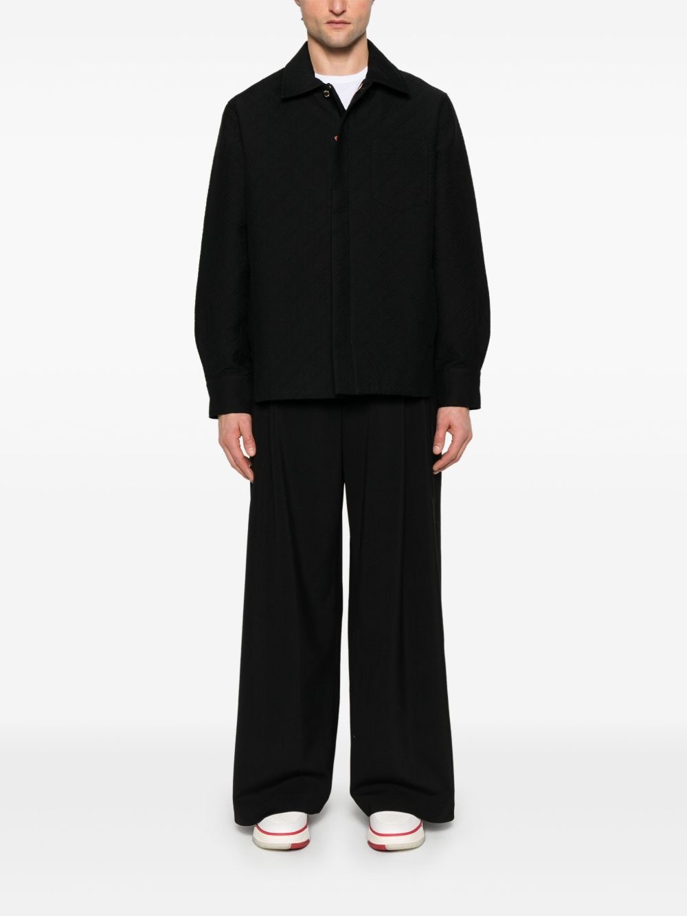jacquard shirt jacket - 2