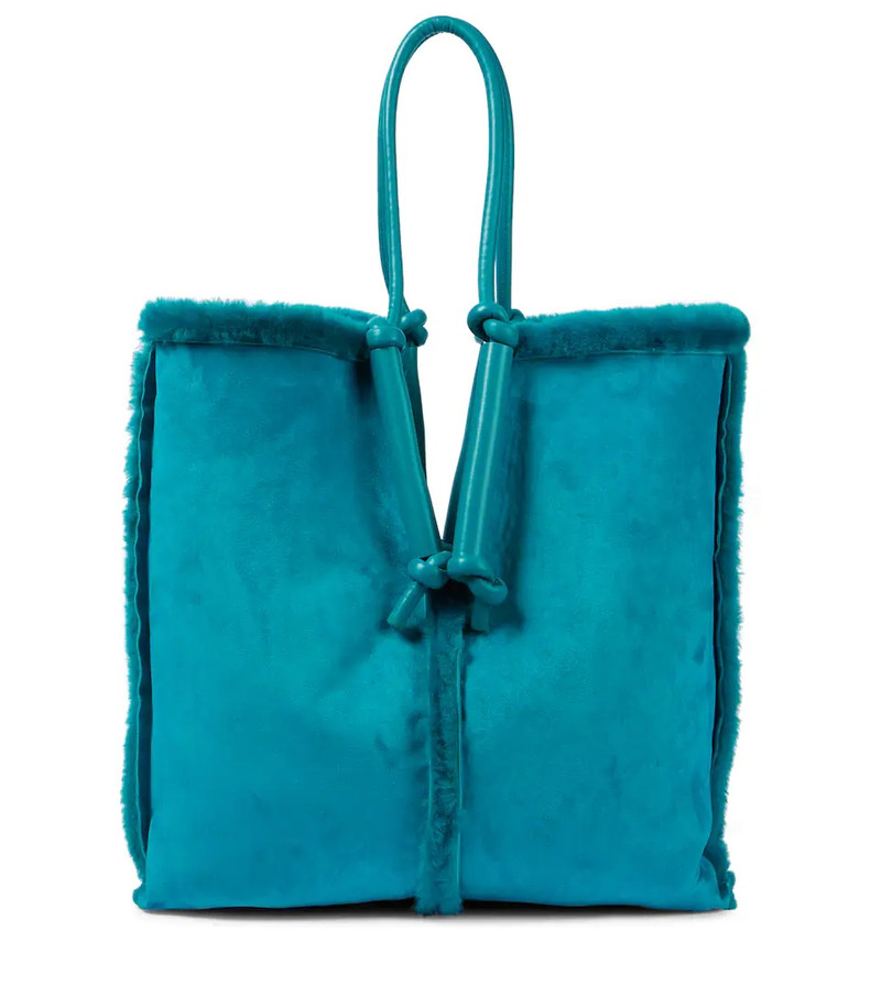 Bolster reversible shearling tote bag - 1