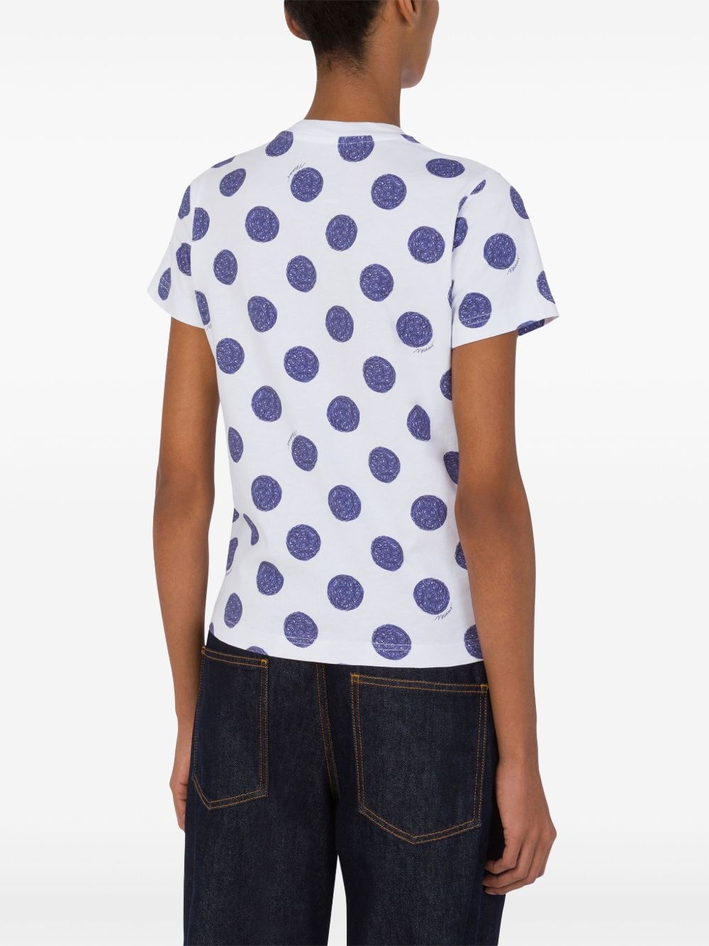 polka dot-print T-shirt - 3