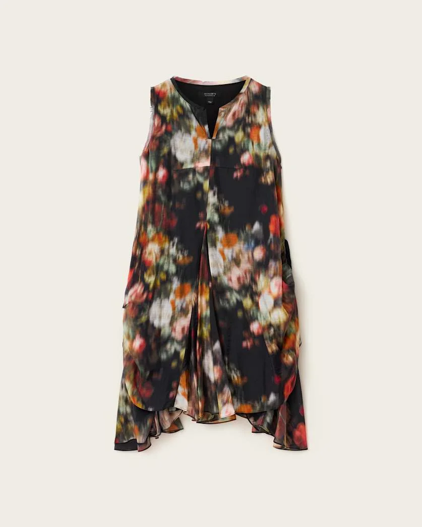 SYBIL RELAXED FIT FLORAL MINI DRESS - 1