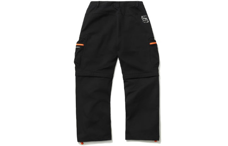 Li-Ning Li-Ning Lifestyle Superdry Straight Pants 'Black' AKXR095-2 outlook