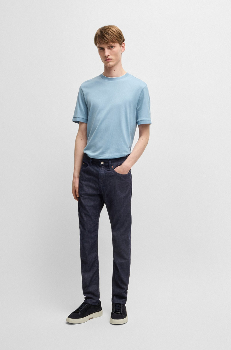 BOSS SLIM-FIT JEANS IN DARK-BLUE COMFORT-STRETCH DENIM outlook