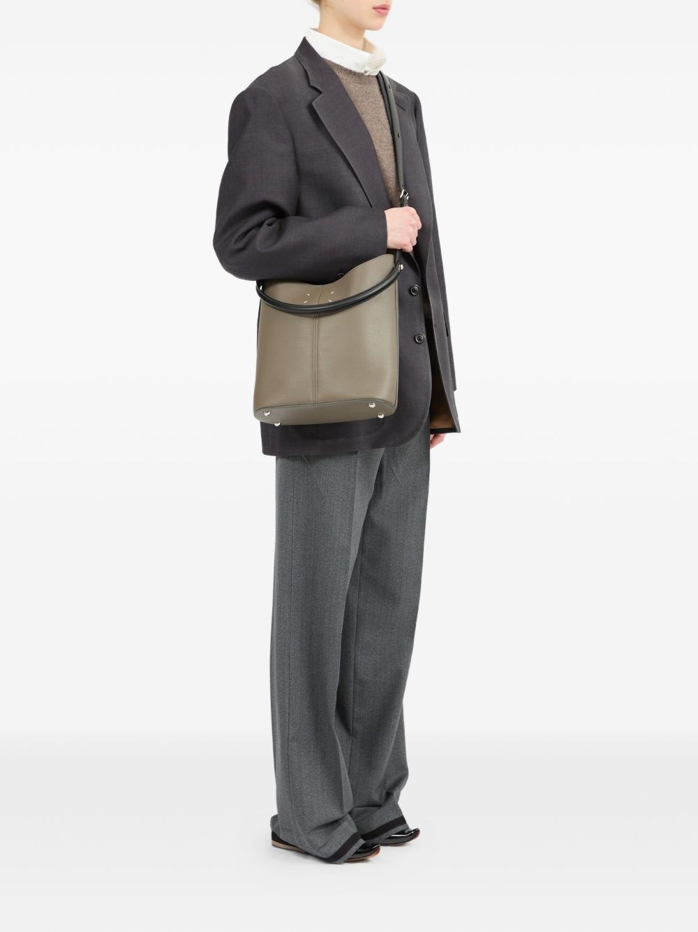 Dress-Age dual-strap leather shoulder bag - 2