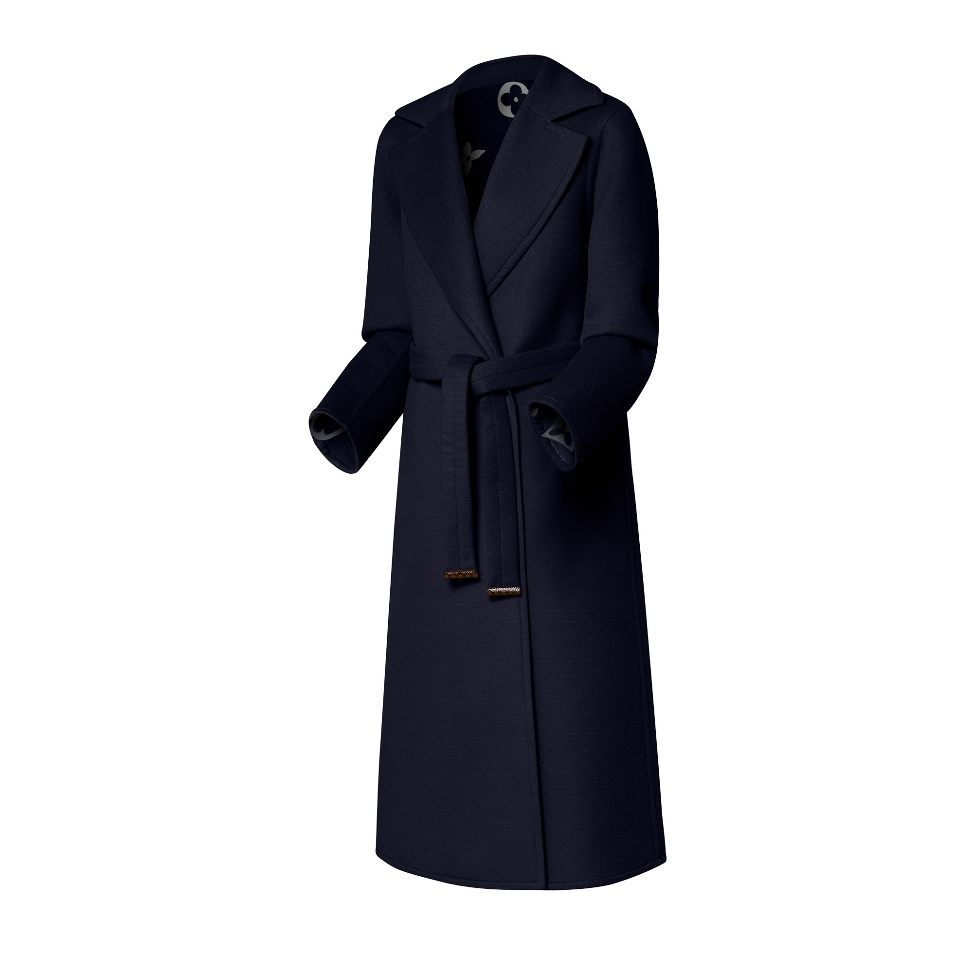Signature Double Face Long Wrap Coat - 2