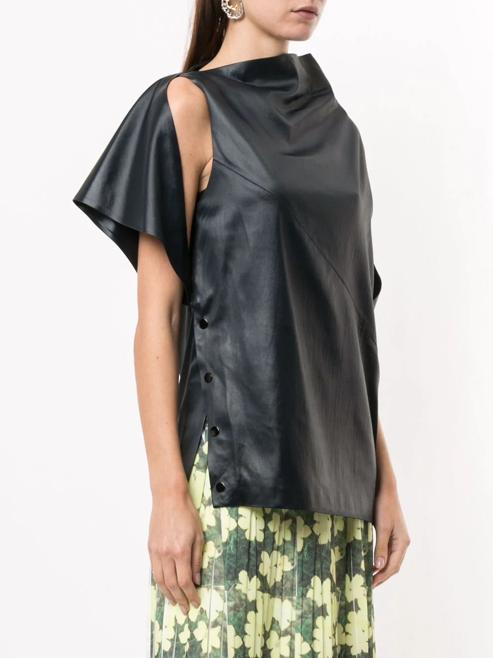 side snap cape top - 3