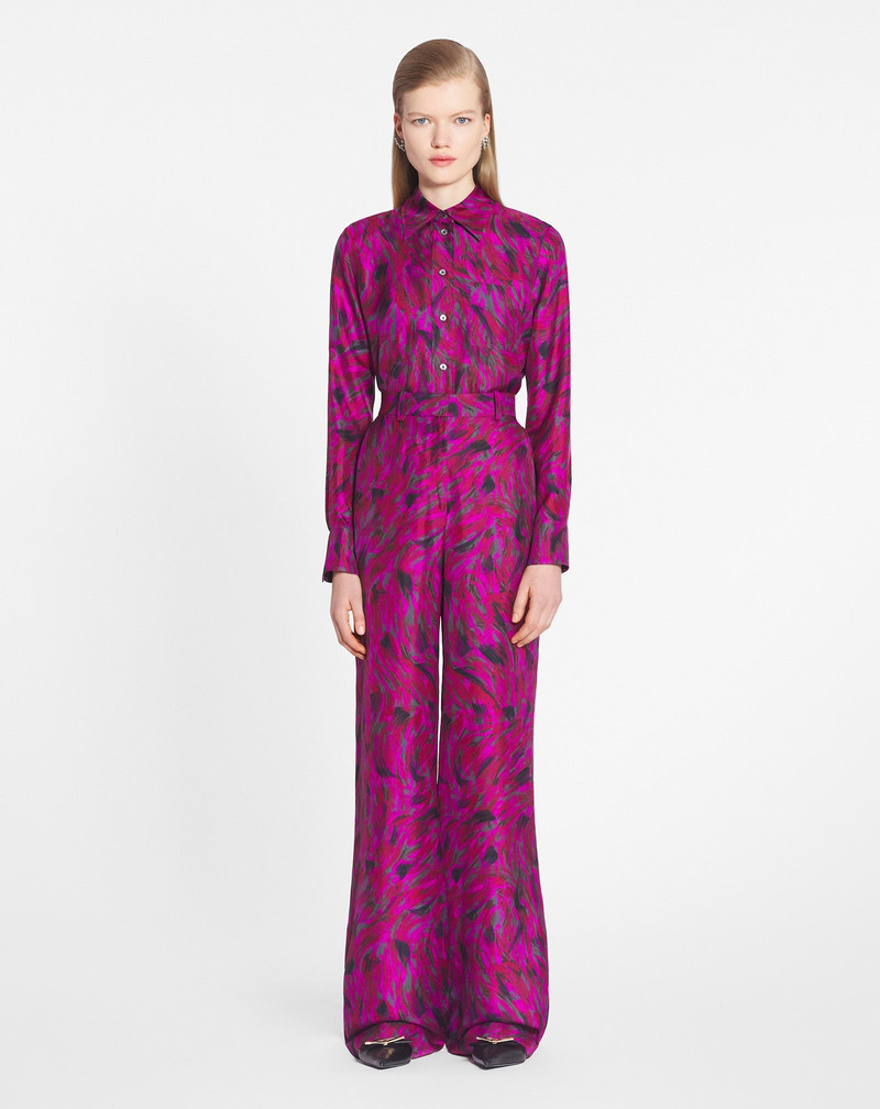 Lanvin PRINTED WIDE LEG PANTS outlook