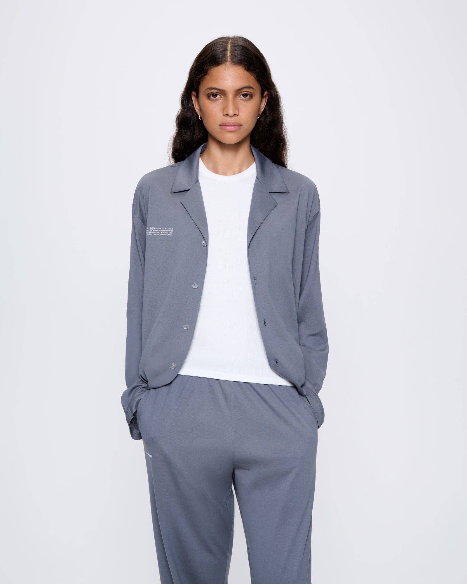 Womens 365 Lightweight Long Pyjama Set - Atmosphere Grey - 3