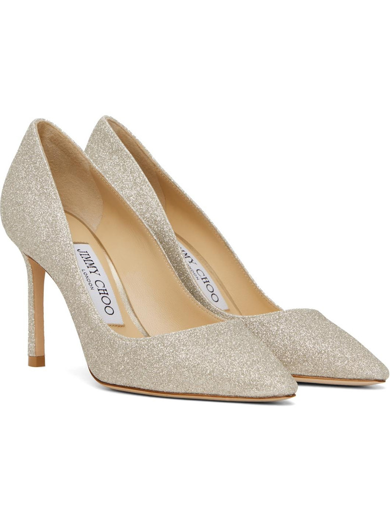 Silver Romy 85 Heels 4