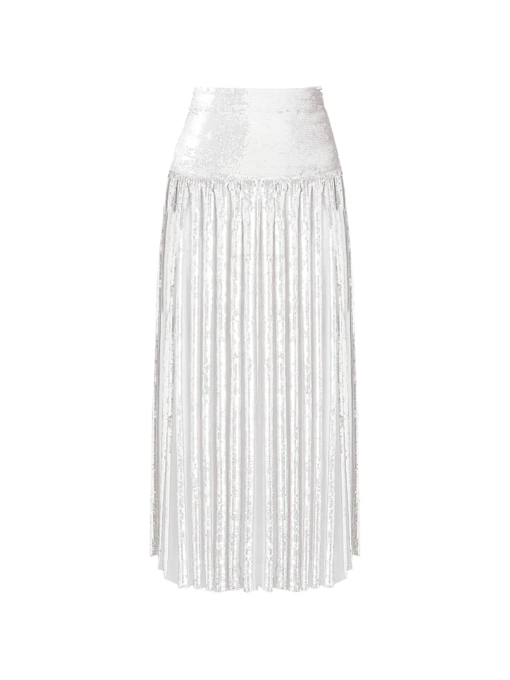 Filigree pleated midi skirt - 1
