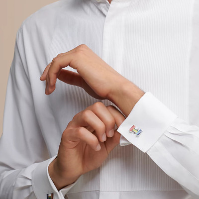 Hermès Quizz Rainbow cufflinks outlook