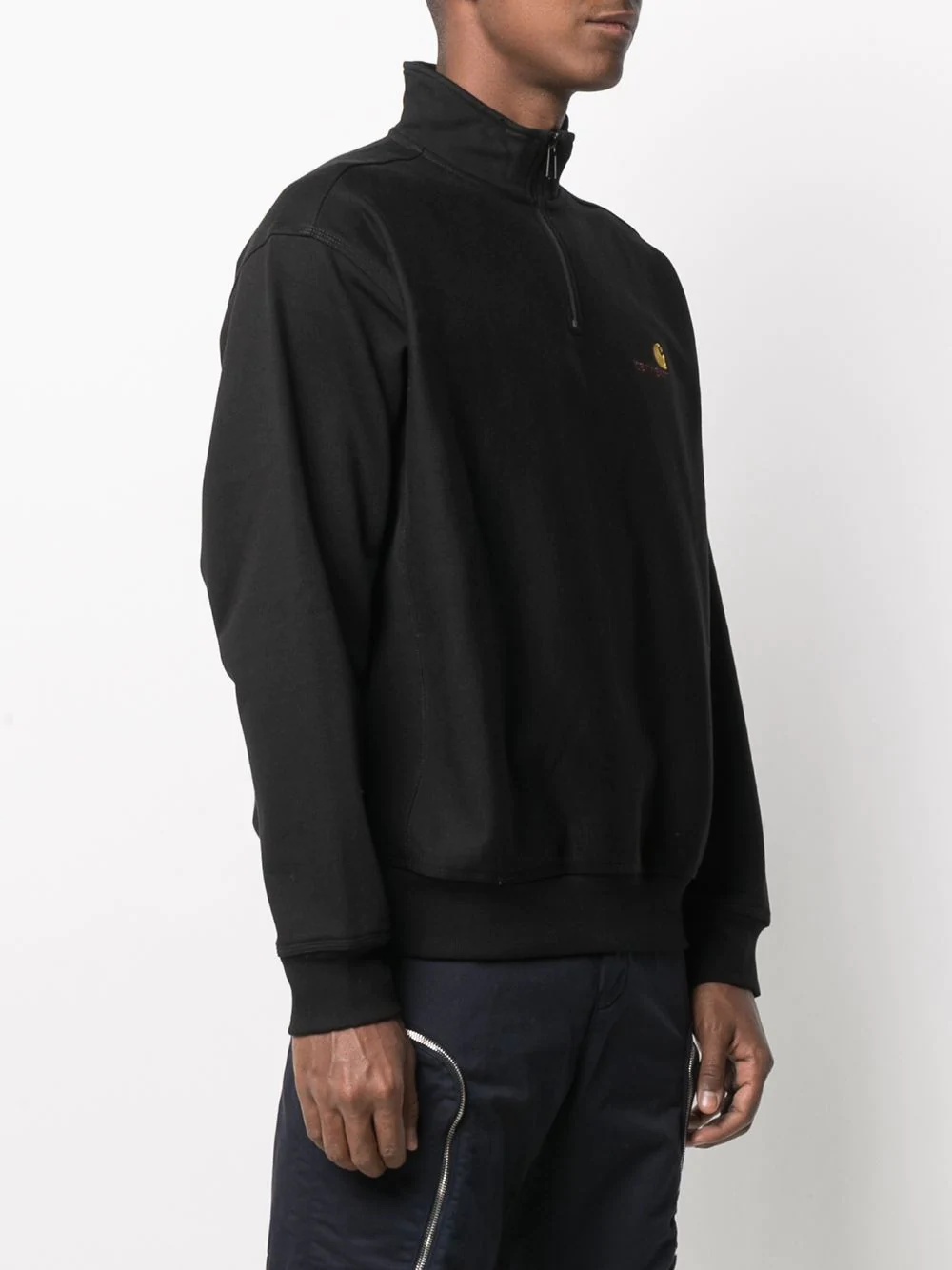 short-zip logo sweatshirt - 3