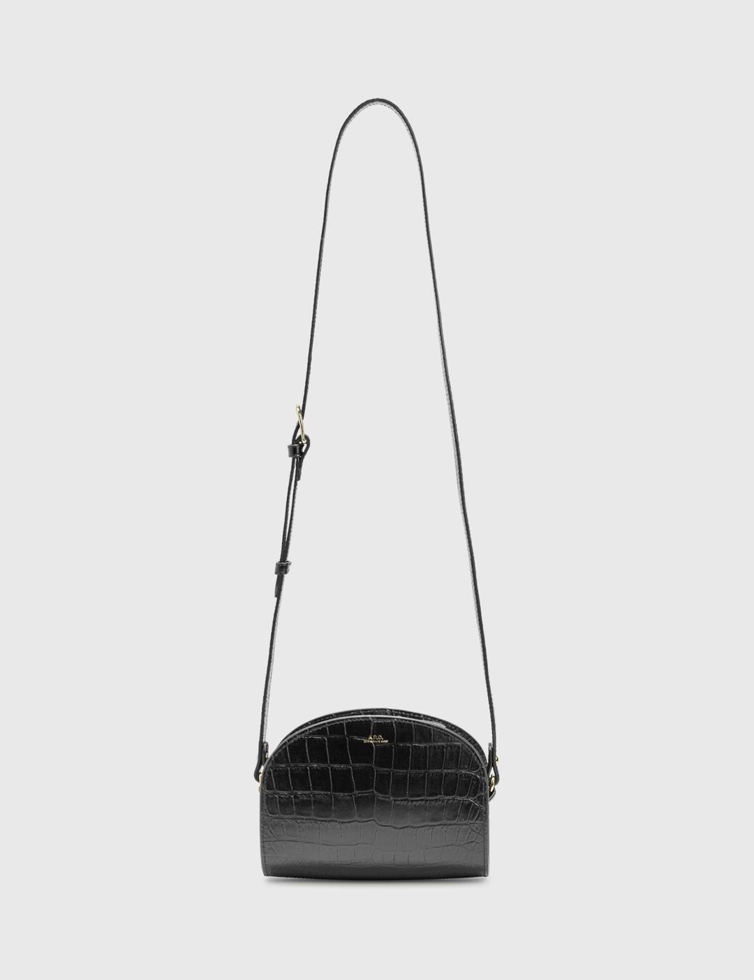 Demi-Lune Mini bag In Embossed Croco - 3