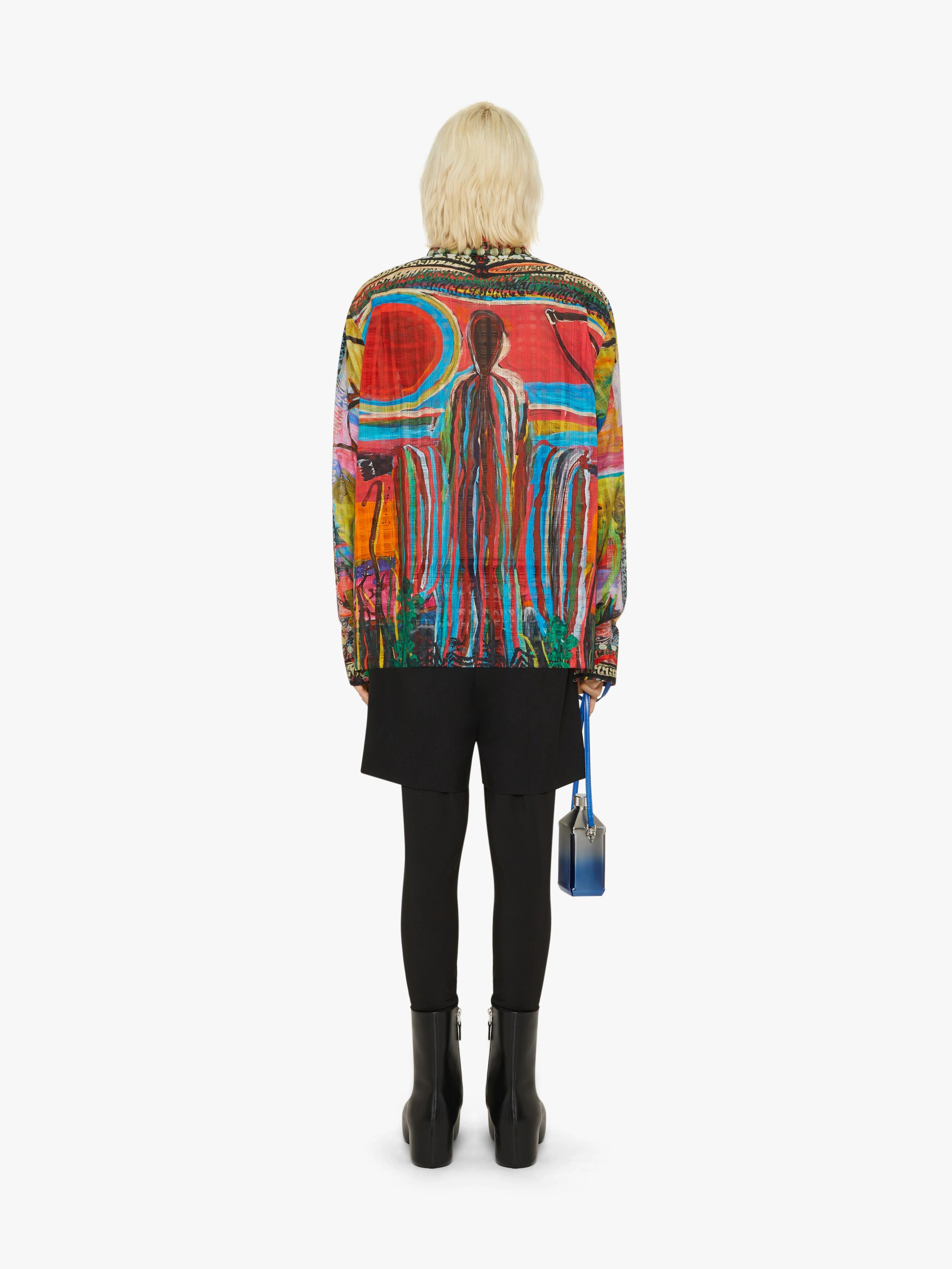 OVERSIZED SHIRT IN COTTON WITH REAPER PRINT - 4