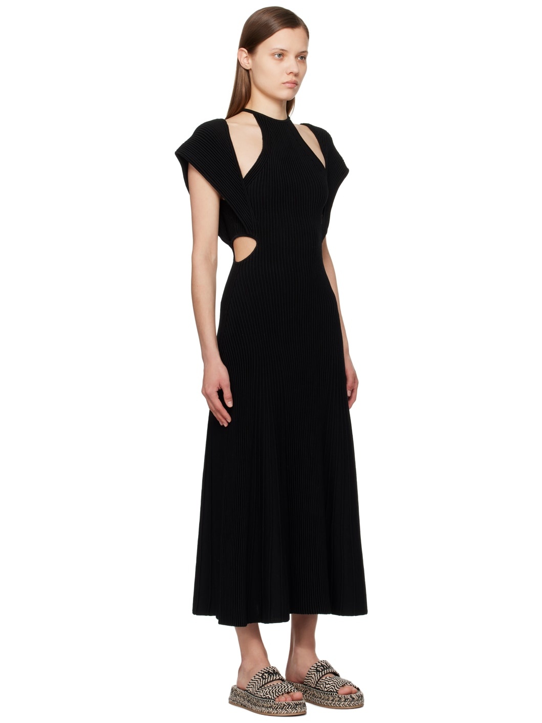Black Cutout Maxi Dress - 2