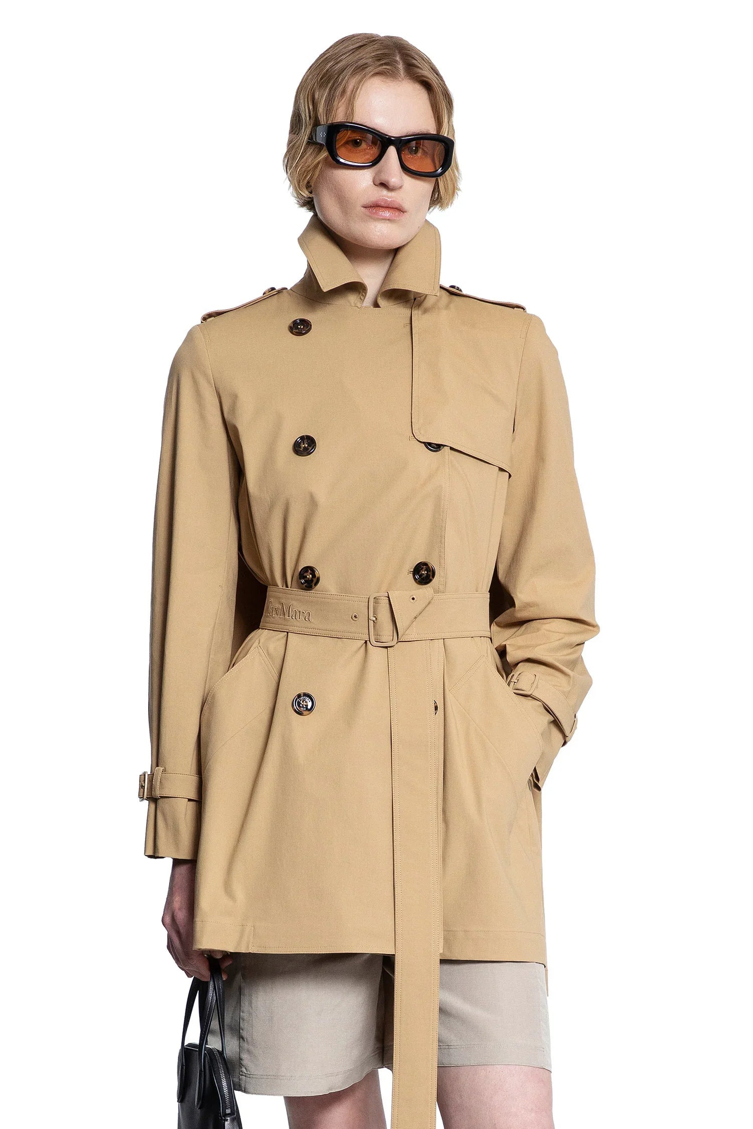 Double-Breasted-Short-Trench-Coat - 6
