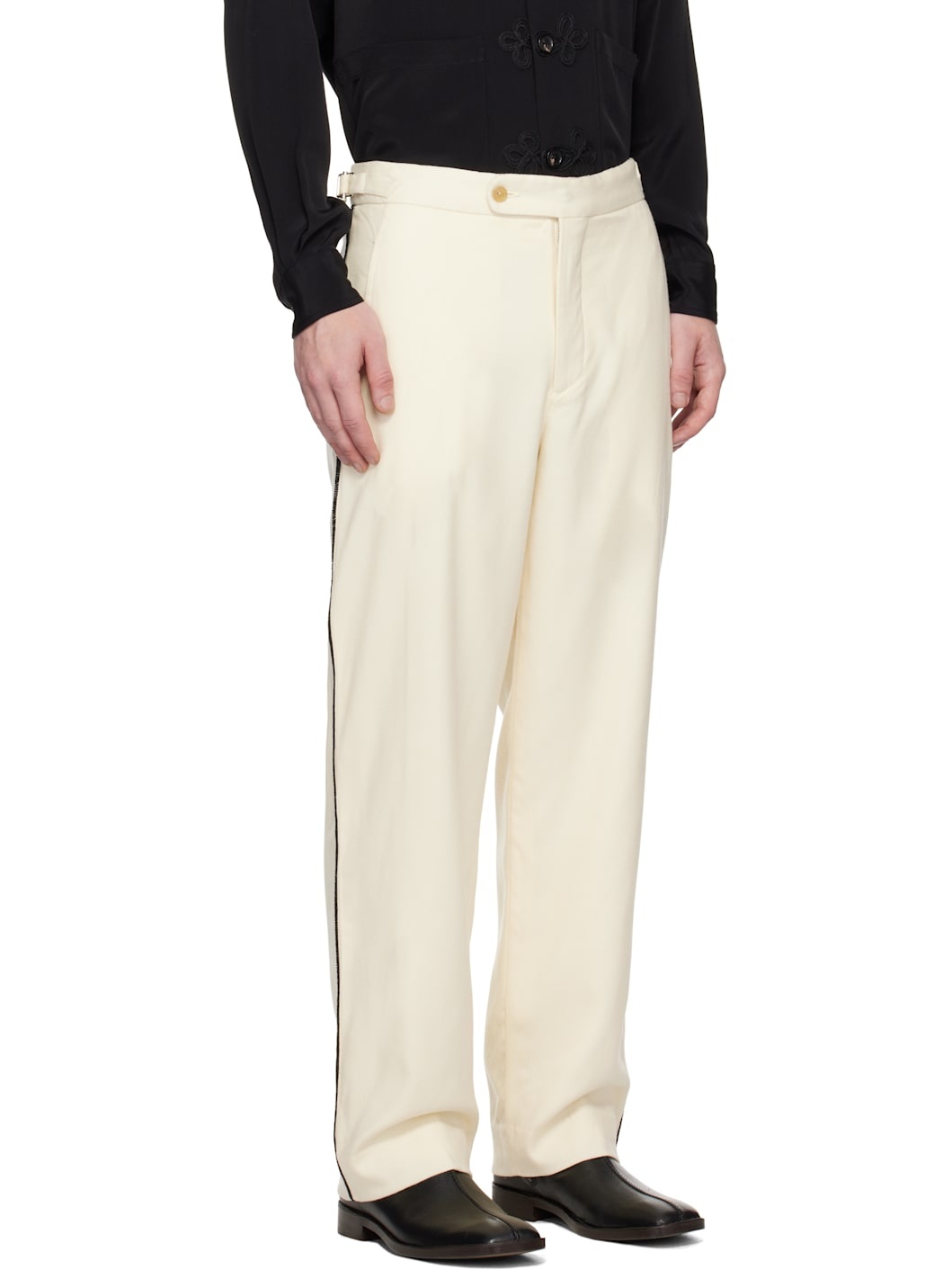 Off-White Beaded Player Trousers - 2