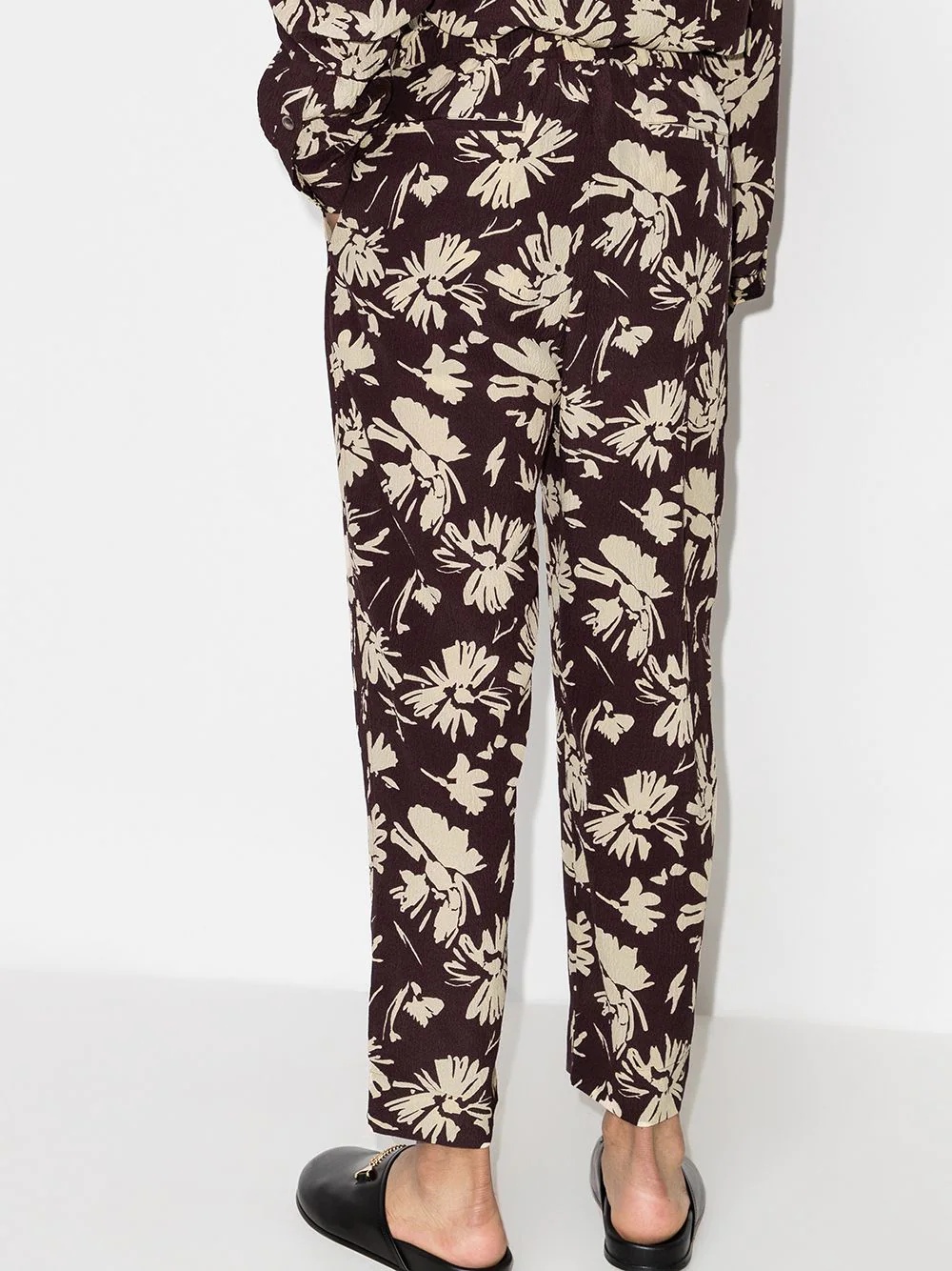 floral-print tapered trousers - 3