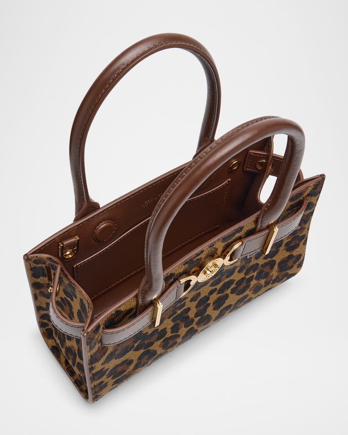 Medusa 95 Small Leopard Calf Hair Tote Bag - 3