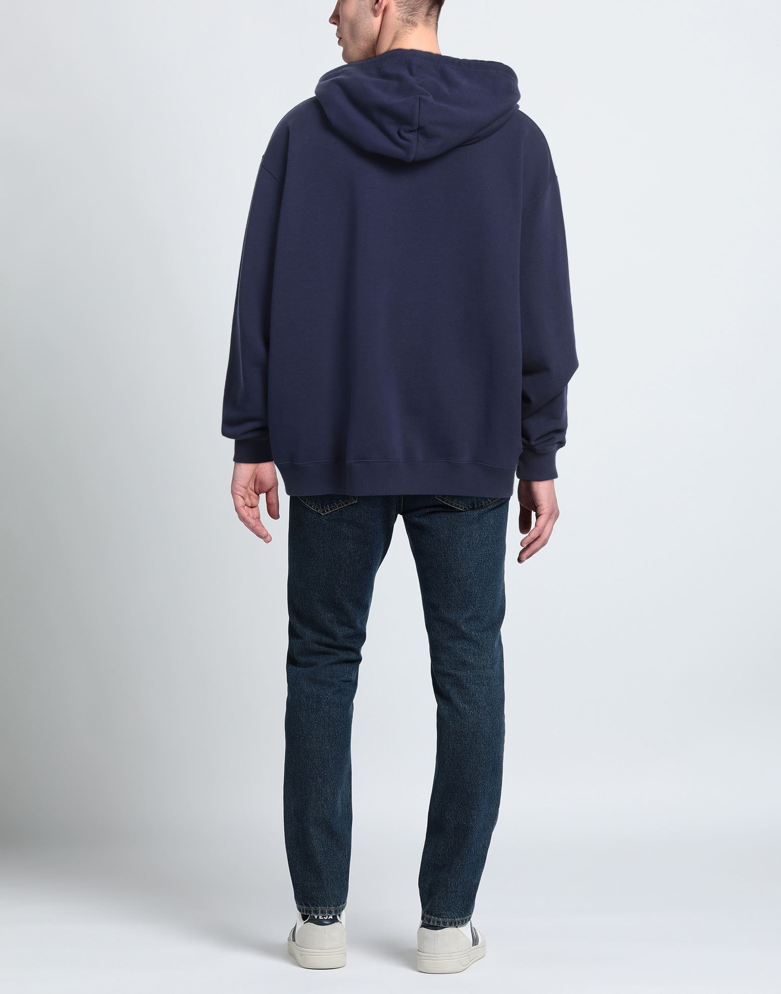 Blue Men's Hooded Sweatshirt - 3